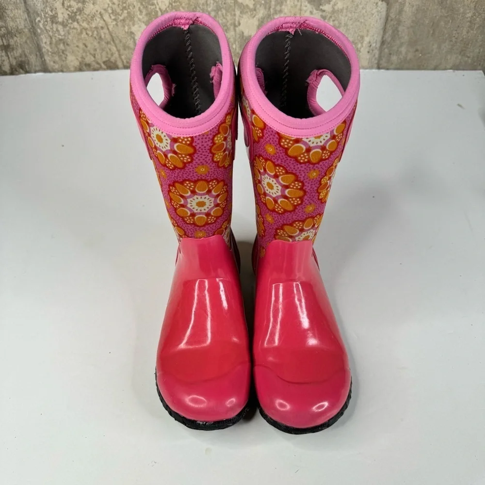 Bogs Youth Pink Kaleidoscope Winter Boots‎ Size 4